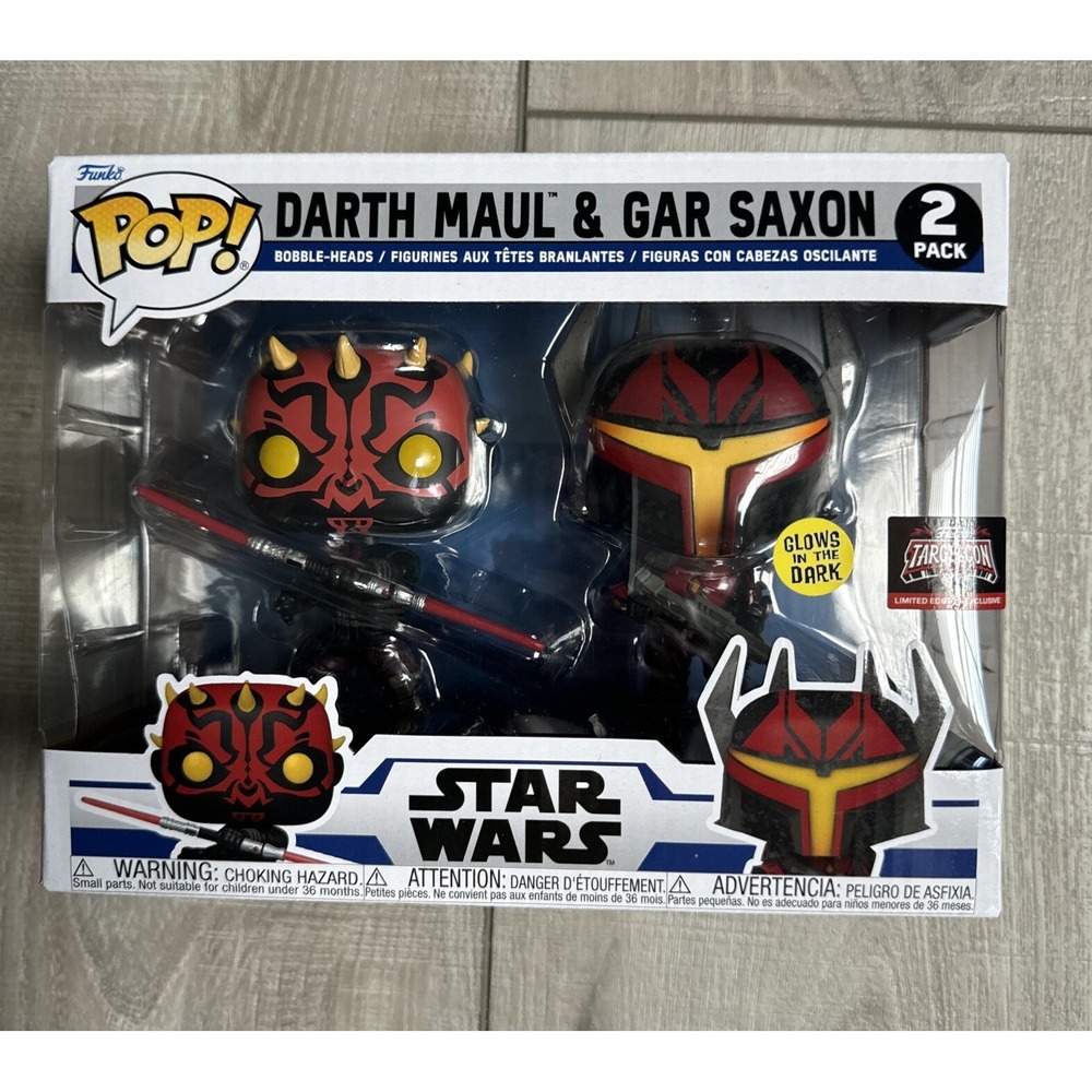 Funko Pop! Vinyl: Star Wars Darth Maul & Gar Saxon 2 Pack Target Con Exclusive